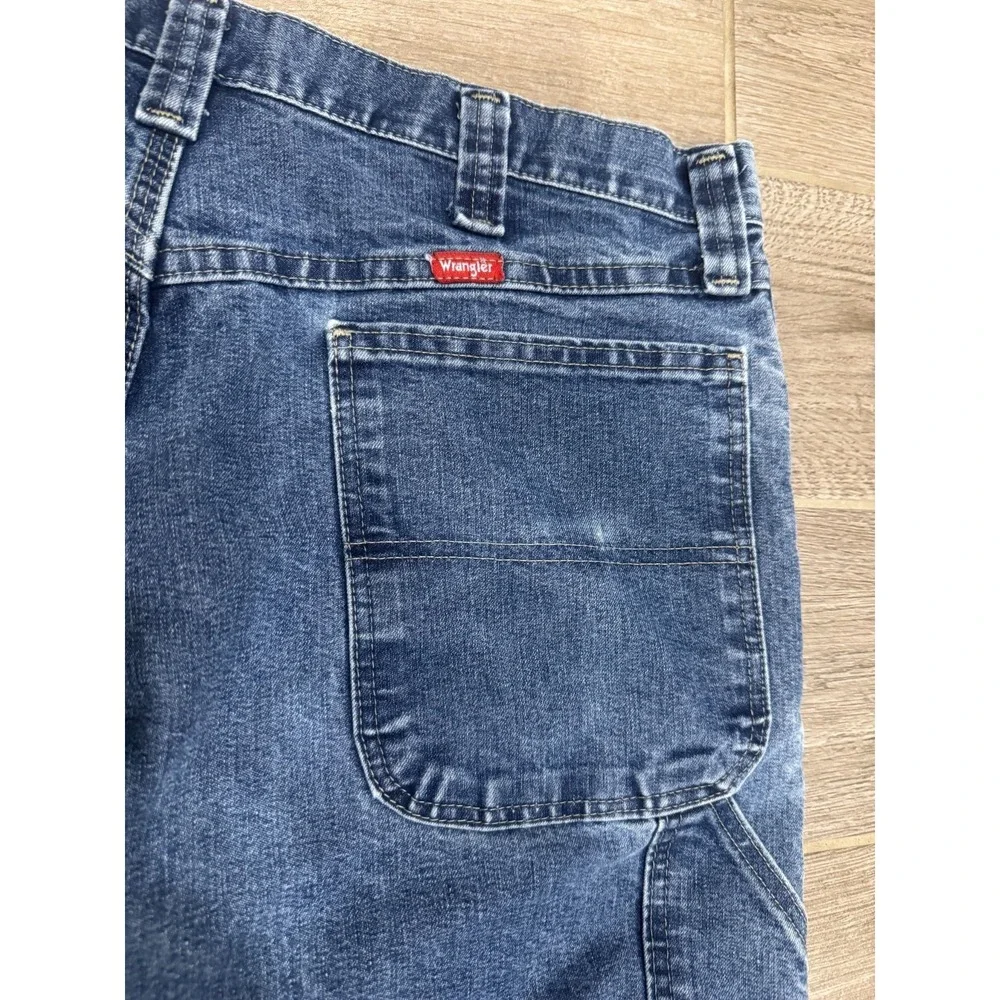 Wrangler 94 Relaxed Fit Jeans Mens 34x32 Blue Straight‎ Leg Denim Cotton Blend